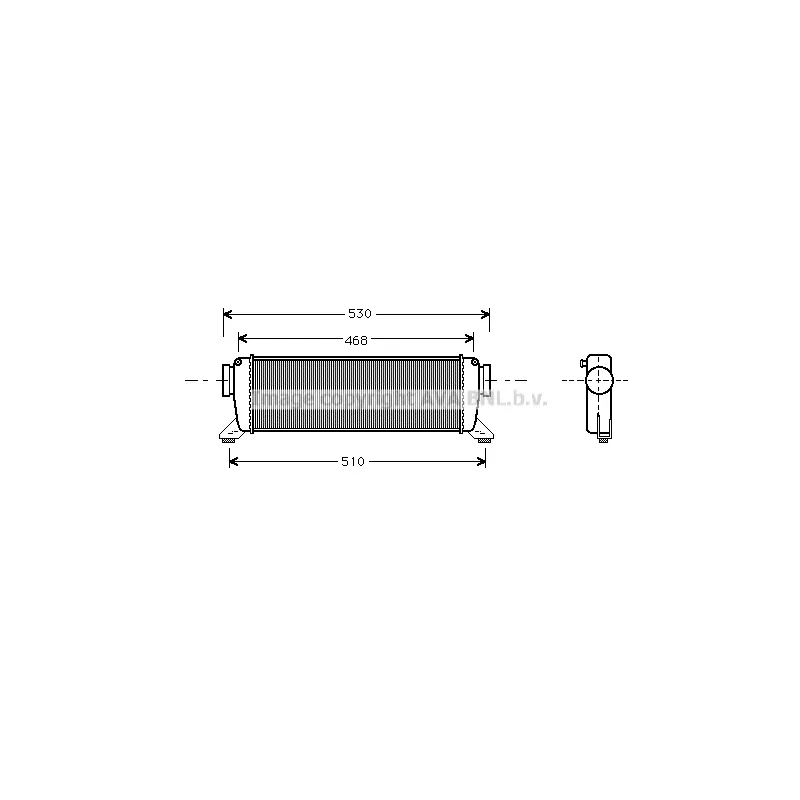Intercooler, échangeur AVA QUALITY COOLING MSA4261