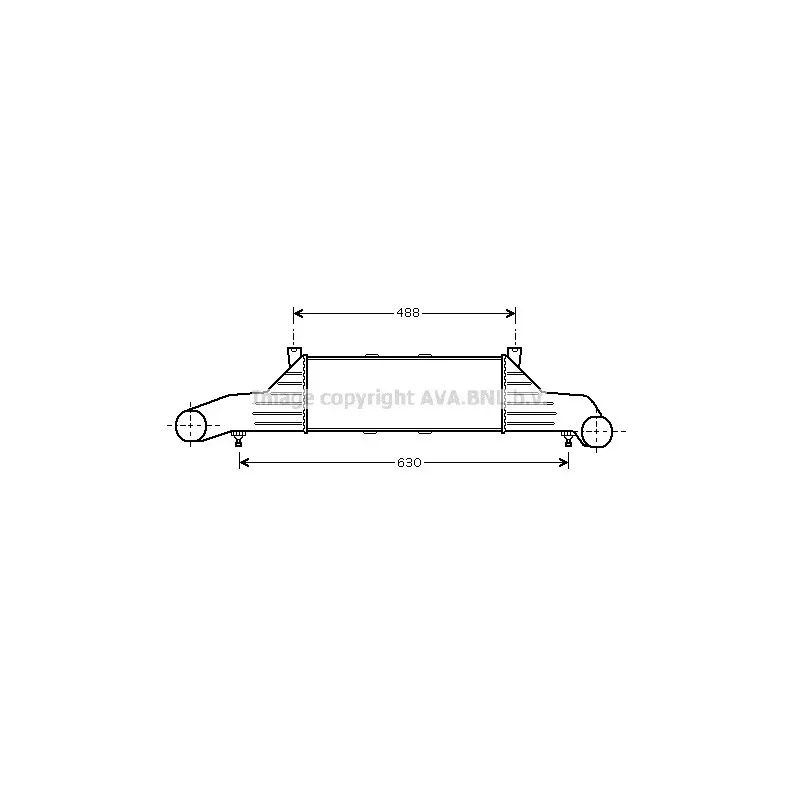 Intercooler, échangeur AVA QUALITY COOLING MSA4295