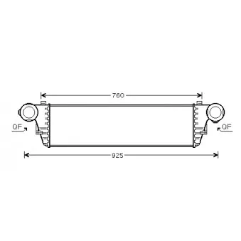 Intercooler, échangeur AVA QUALITY COOLING MSA4297