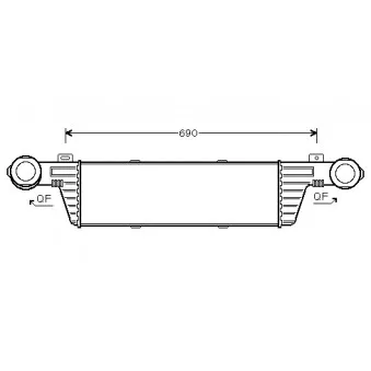 Intercooler, échangeur AVA QUALITY COOLING MSA4315