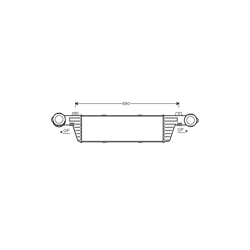 Intercooler, échangeur AVA QUALITY COOLING MSA4315