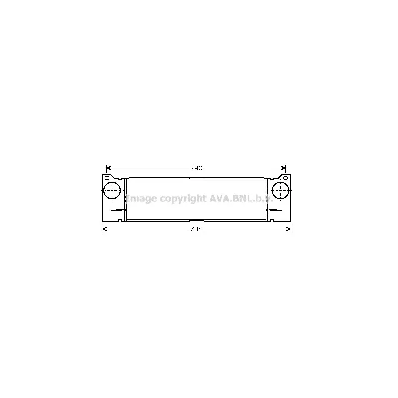 Intercooler, échangeur AVA QUALITY COOLING MSA4370