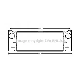 Intercooler, échangeur AVA QUALITY COOLING MSA4371