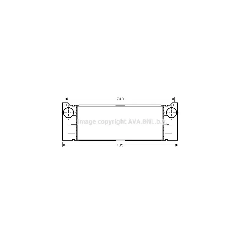 Intercooler, échangeur AVA QUALITY COOLING MSA4473