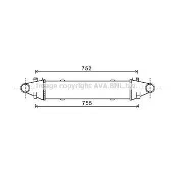 Intercooler, échangeur AVA QUALITY COOLING MSA4525