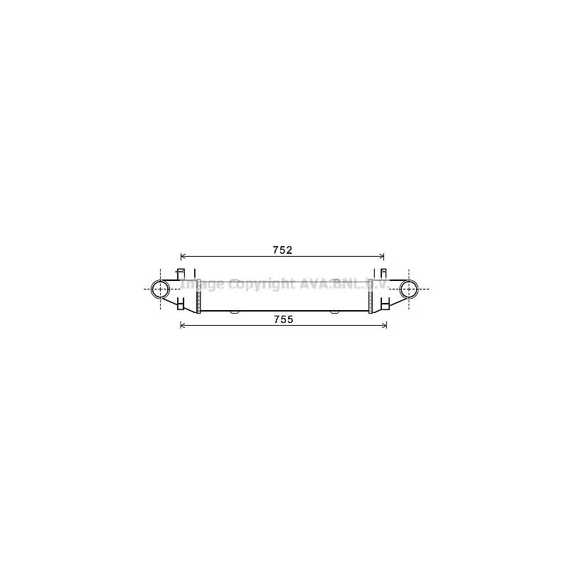 Intercooler, échangeur AVA QUALITY COOLING MSA4557