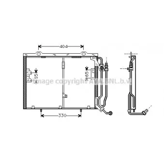 Condenseur, climatisation AVA QUALITY COOLING MSA5245