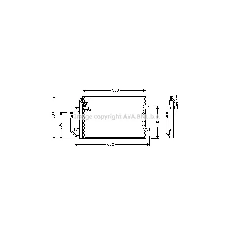 Condenseur, climatisation AVA QUALITY COOLING MSA5257