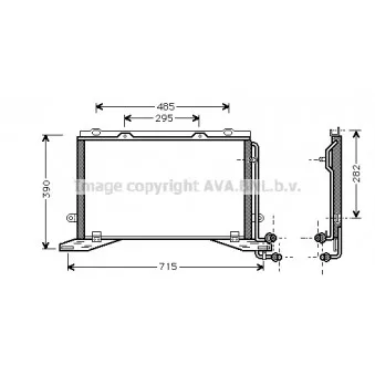 Condenseur, climatisation AVA QUALITY COOLING MSA5268