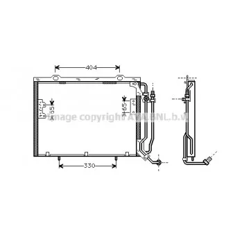 Condenseur, climatisation AVA QUALITY COOLING MSA5279