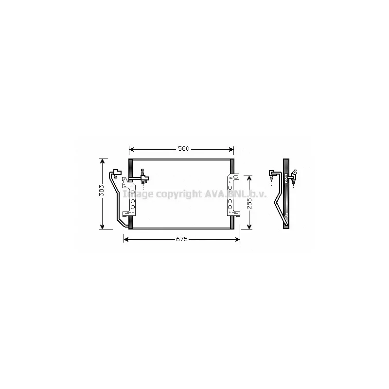 Condenseur, climatisation AVA QUALITY COOLING MSA5289