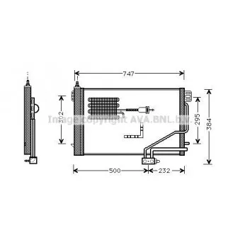 Condenseur, climatisation AVA QUALITY COOLING MSA5298D