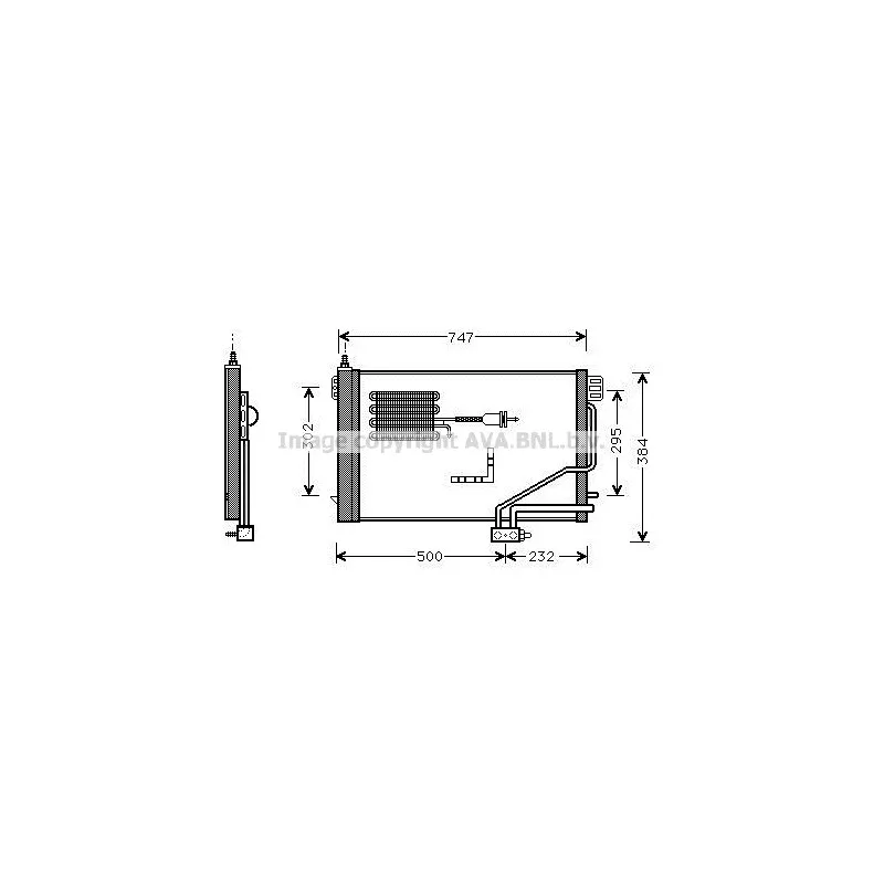 Condenseur, climatisation AVA QUALITY COOLING MSA5298D