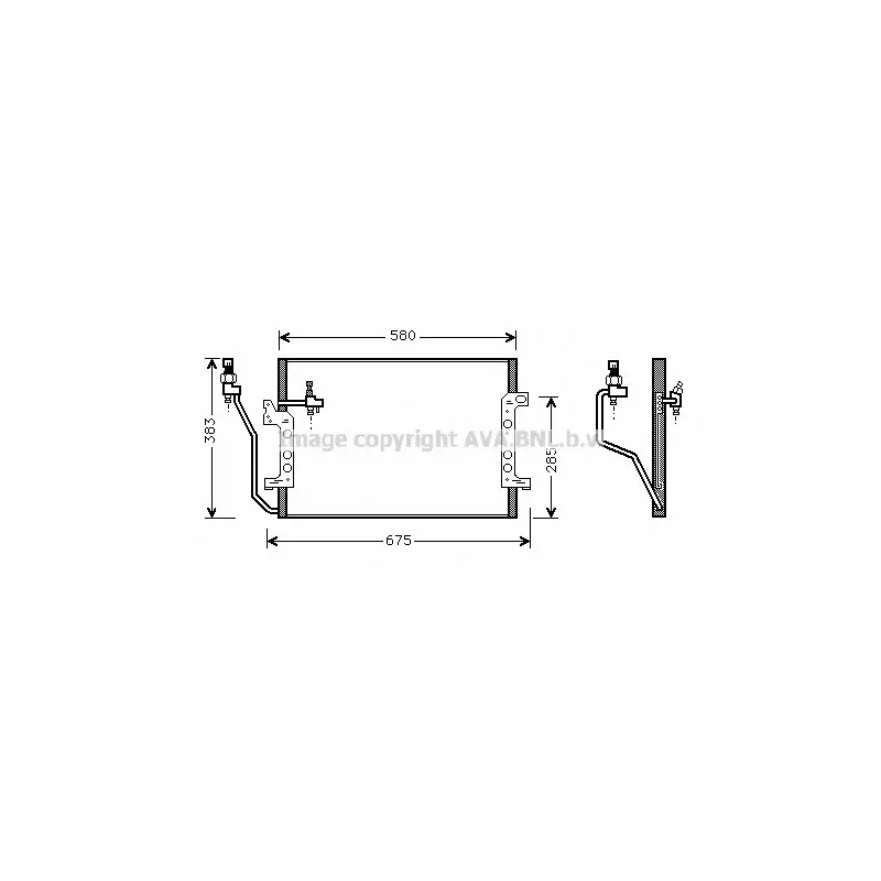 Condenseur, climatisation AVA QUALITY COOLING MSA5330