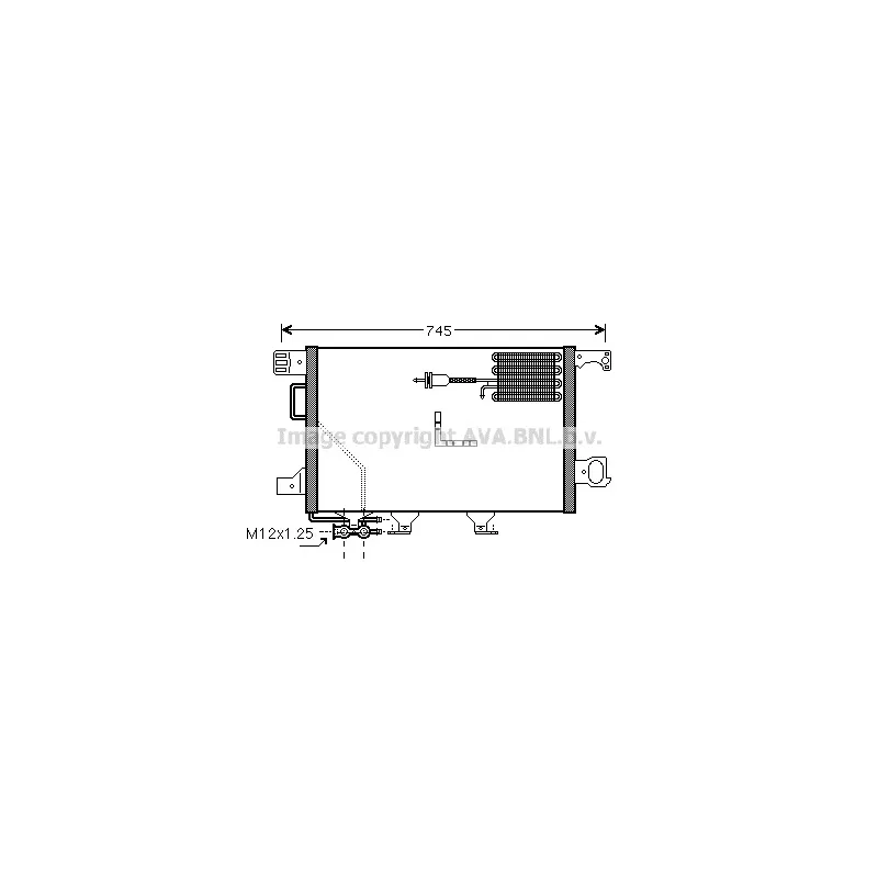 Condenseur, climatisation AVA QUALITY COOLING MSA5361