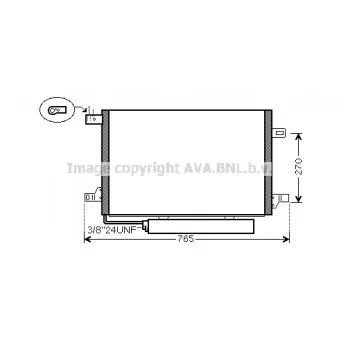 Condenseur, climatisation AVA QUALITY COOLING MSA5382D