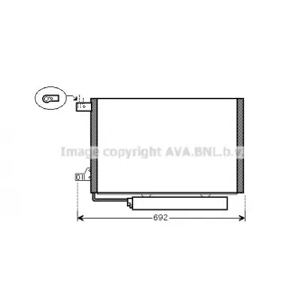 Condenseur, climatisation AVA QUALITY COOLING MSA5386D