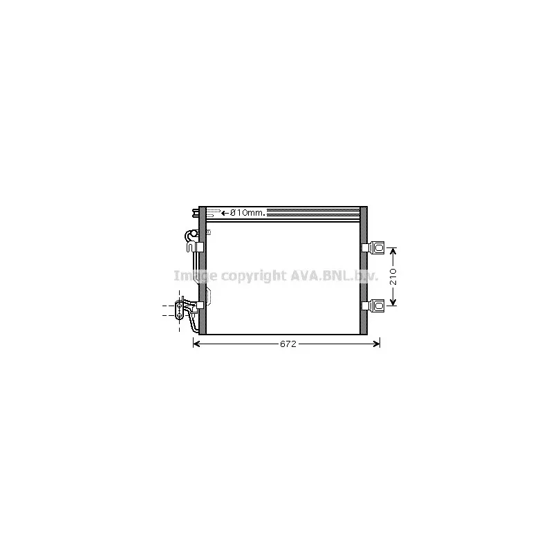 Condenseur, climatisation AVA QUALITY COOLING MSA5392