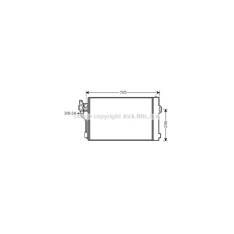 Condenseur, climatisation AVA QUALITY COOLING MSA5484