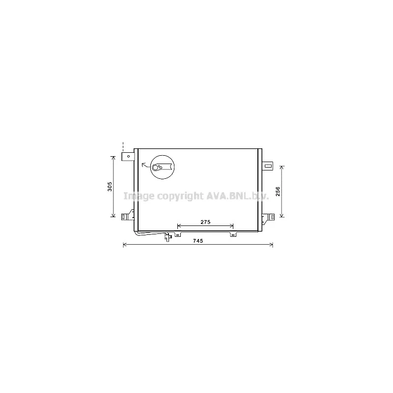 Condenseur, climatisation AVA QUALITY COOLING MSA5572D