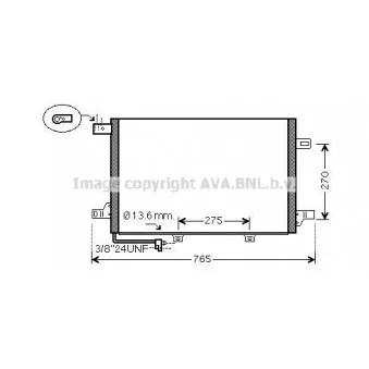 Condenseur, climatisation AVA QUALITY COOLING MSA5579D