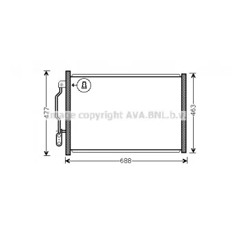 Condenseur, climatisation AVA QUALITY COOLING MSA5605