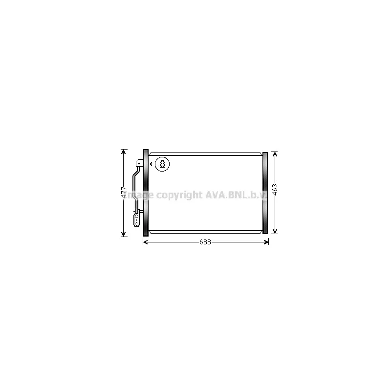 Condenseur, climatisation AVA QUALITY COOLING MSA5605