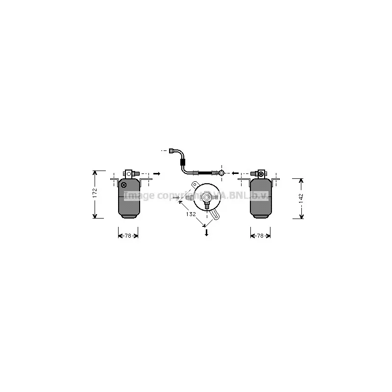 Filtre déshydratant, climatisation AVA QUALITY COOLING MSD004