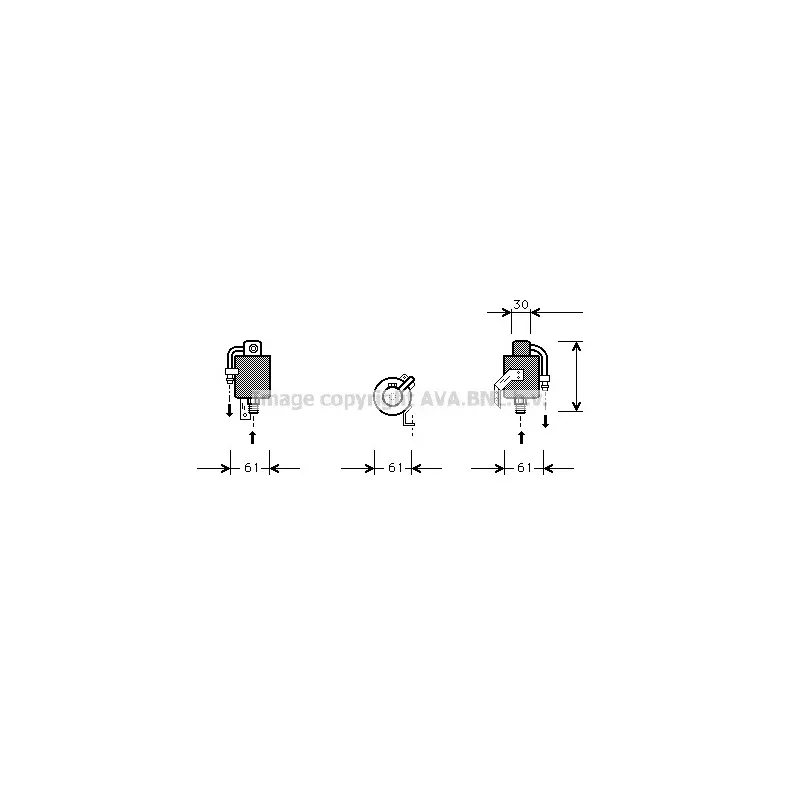 Filtre déshydratant, climatisation AVA QUALITY COOLING MSD073