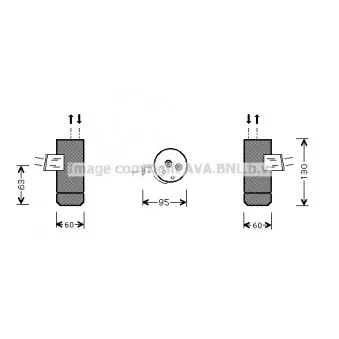 Filtre déshydratant, climatisation AVA QUALITY COOLING MSD104