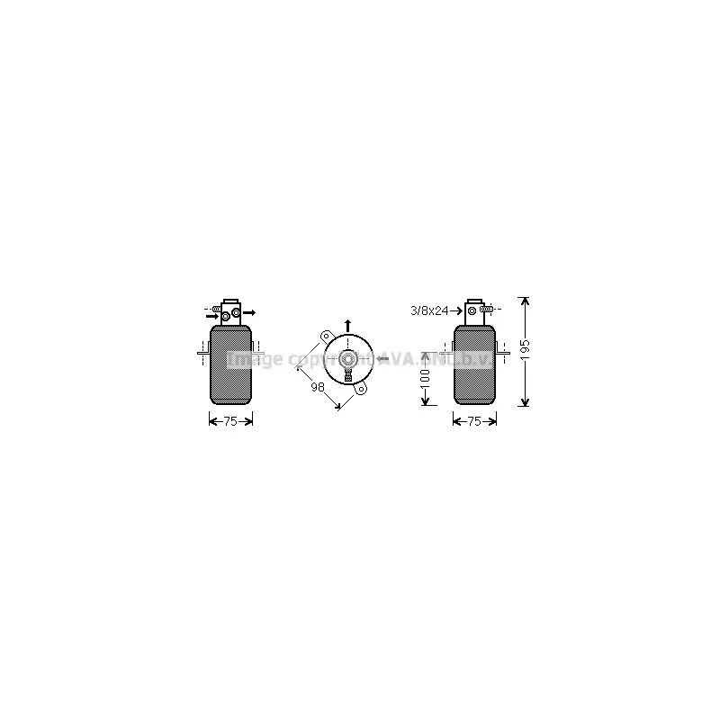 Filtre déshydratant, climatisation AVA QUALITY COOLING MSD266