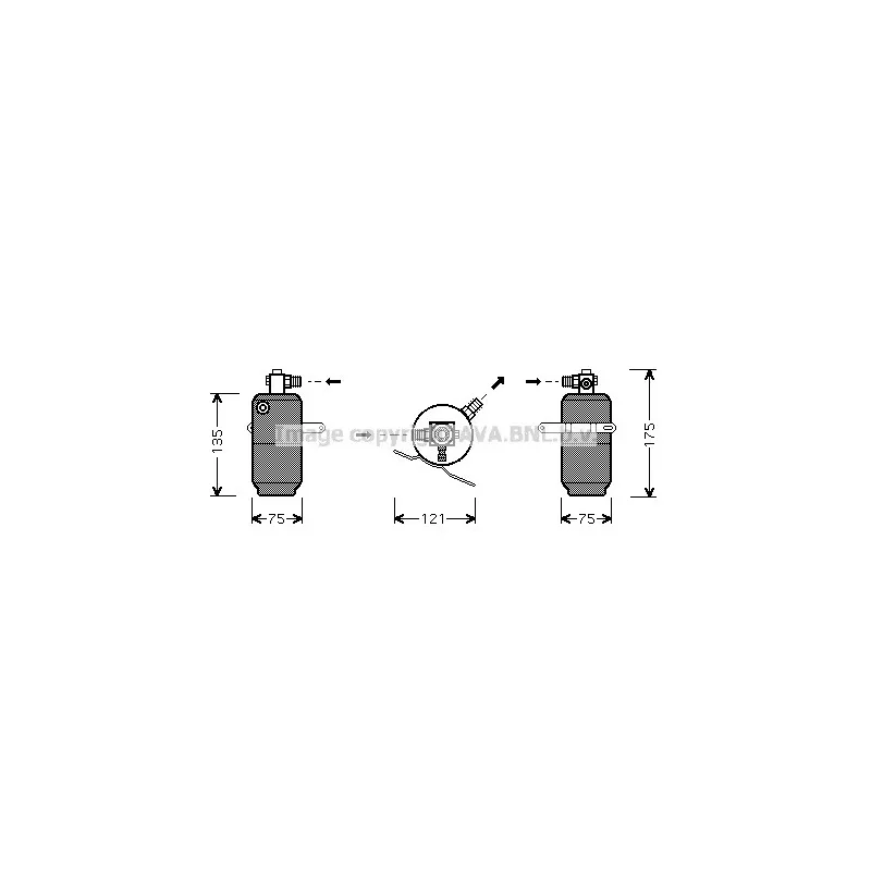 Filtre déshydratant, climatisation AVA QUALITY COOLING MSD293