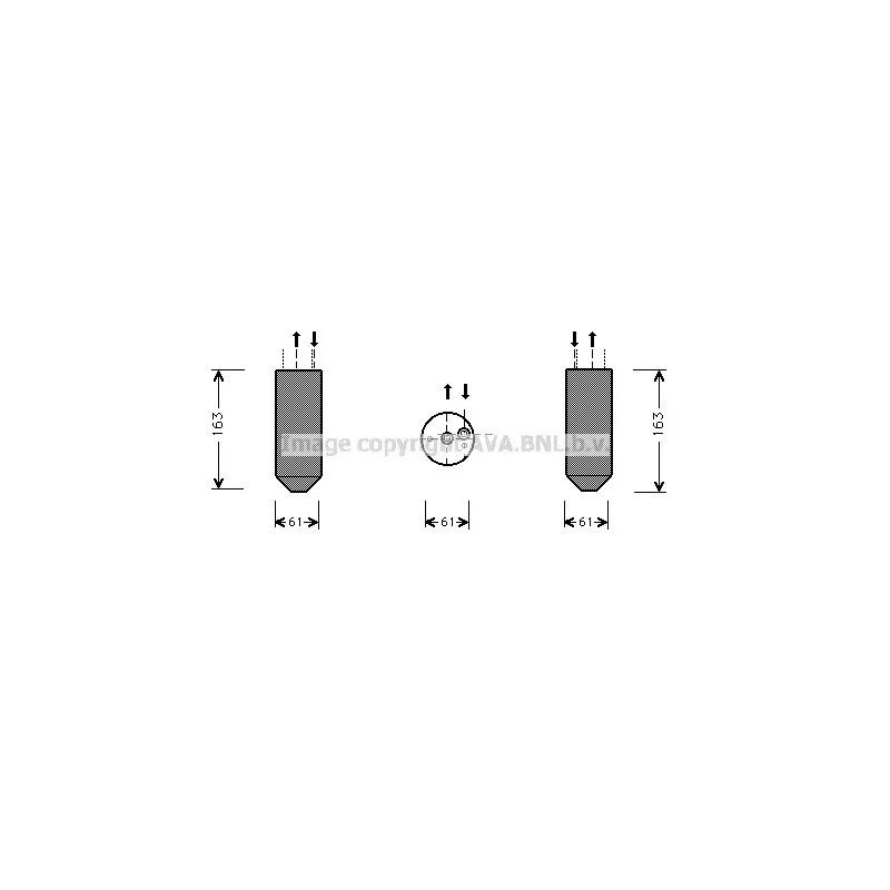 Filtre déshydratant, climatisation AVA QUALITY COOLING MSD362