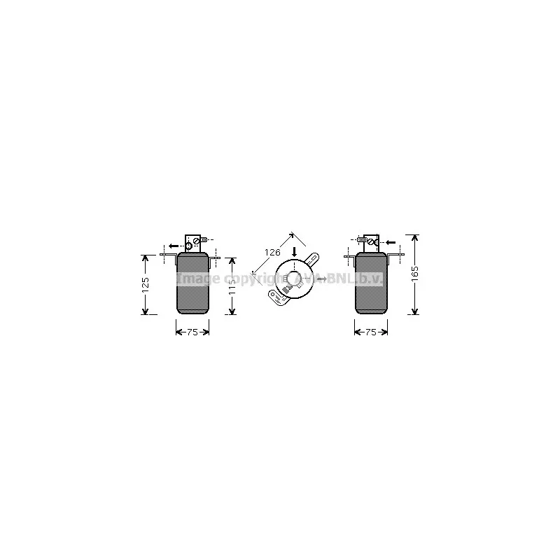 Filtre déshydratant, climatisation AVA QUALITY COOLING MSD373