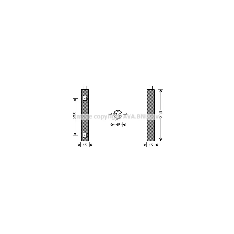 Filtre déshydratant, climatisation AVA QUALITY COOLING MSD471