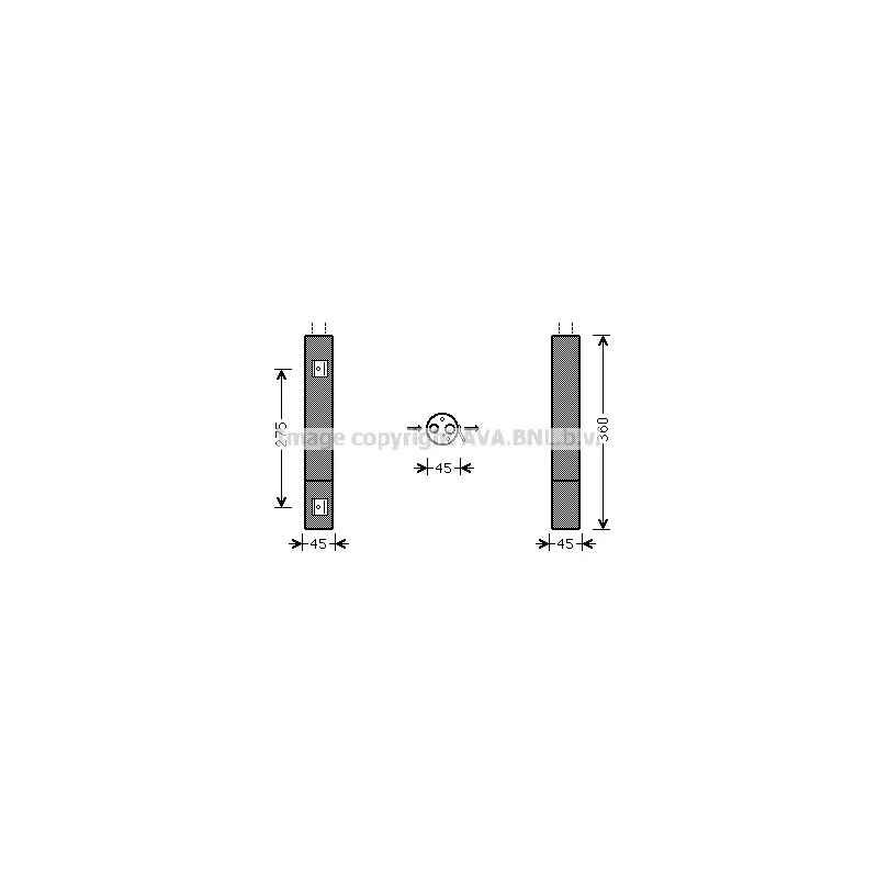 Filtre déshydratant, climatisation AVA QUALITY COOLING MSD665
