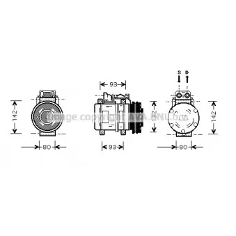 Compresseur, climatisation AVA QUALITY COOLING MSK083