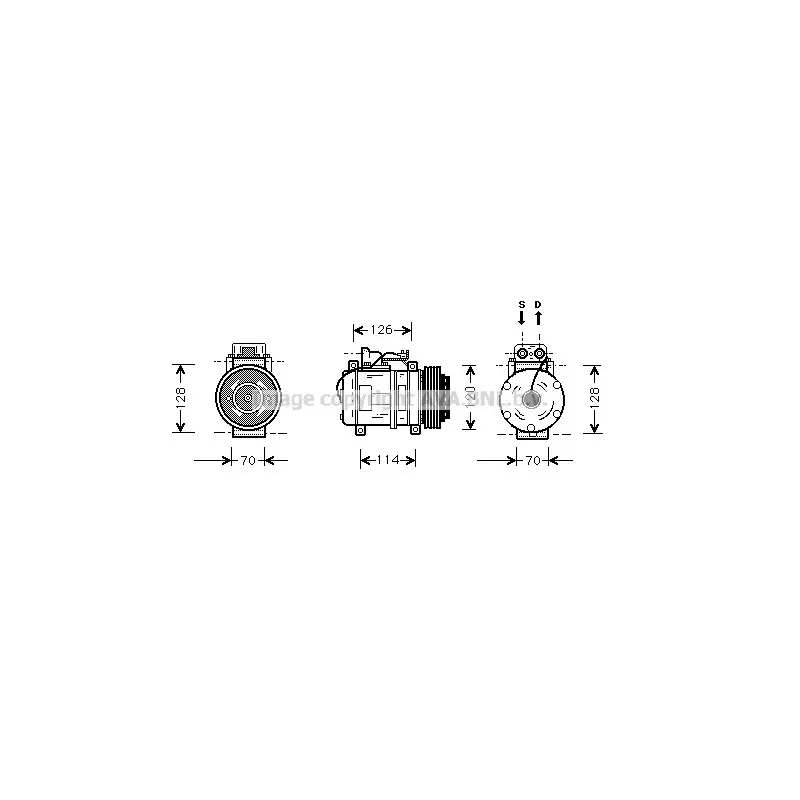 Compresseur, climatisation AVA QUALITY COOLING MSK274
