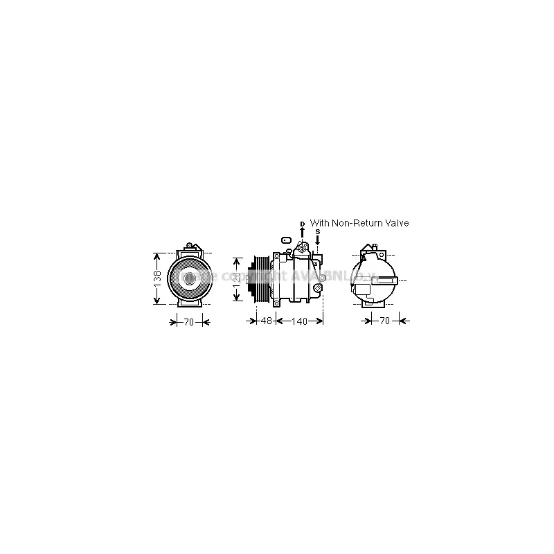 Compresseur, climatisation AVA QUALITY COOLING MSK526
