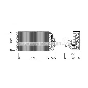 Evaporateur climatisation AVA QUALITY COOLING MSV001