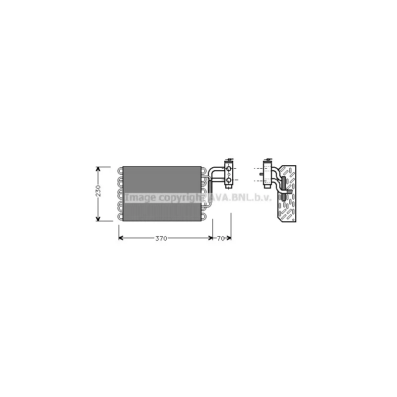 Evaporateur climatisation AVA QUALITY COOLING MSV002