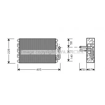Evaporateur climatisation AVA QUALITY COOLING MSV019