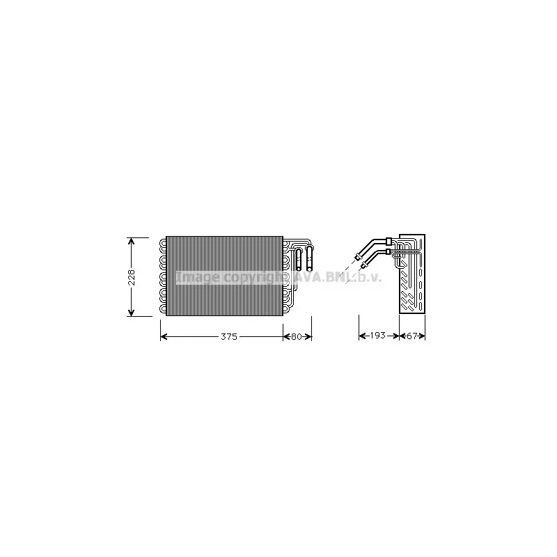 Evaporateur climatisation AVA QUALITY COOLING MSV020