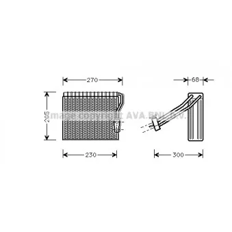 Evaporateur climatisation AVA QUALITY COOLING MSV051