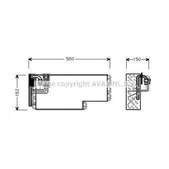Evaporateur climatisation AVA QUALITY COOLING MSV269