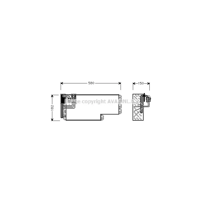 Evaporateur climatisation AVA QUALITY COOLING MSV269