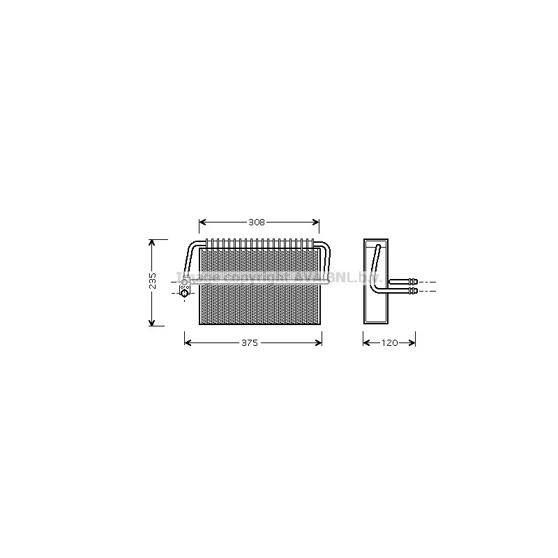 Evaporateur climatisation AVA QUALITY COOLING MSV326