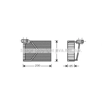 Evaporateur climatisation AVA QUALITY COOLING MSV328