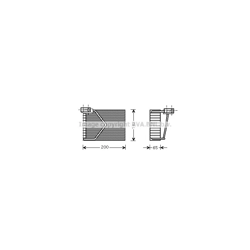 Evaporateur climatisation AVA QUALITY COOLING MSV328