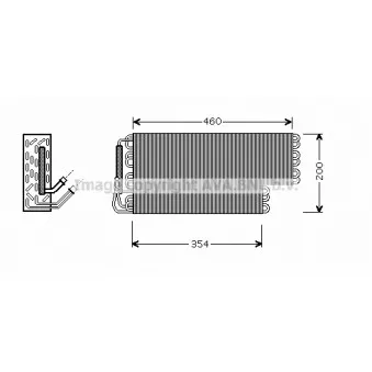 Evaporateur climatisation AVA QUALITY COOLING MSV384